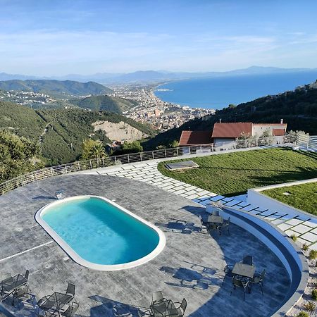 Tenuta Croce Appartamento Karol-Piscina-Vista Mare Salerno Bagian luar foto