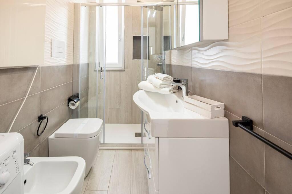 Tenuta Croce Appartamento Karol-Piscina-Vista Mare Salerno Bagian luar foto